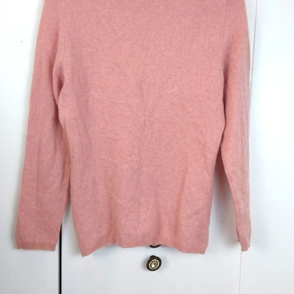 Charter Club Cashmere Dusty Pink Soft Neutral Preppy Sweater Sz.L - Picture 5 of 9